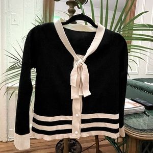 Women’s jacket and pants Women black and Beige